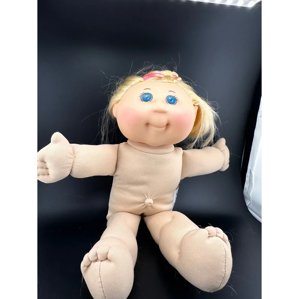 Cabbage Patch Kid Cornsilk‎ Pink Color Doll Blonde Blue Eyes Girl 14